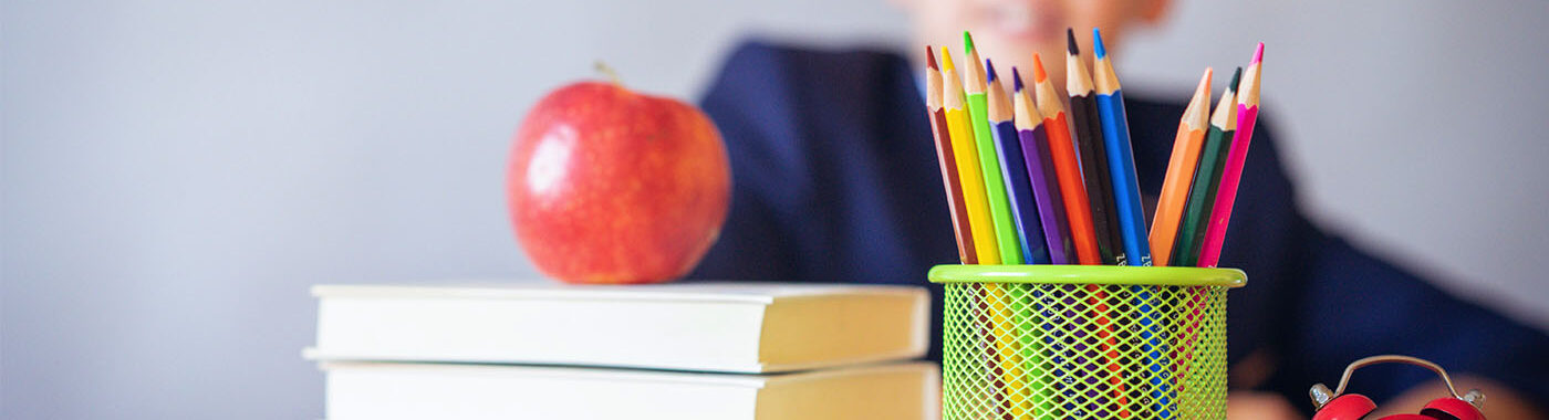 books with an apple on top - occupational health